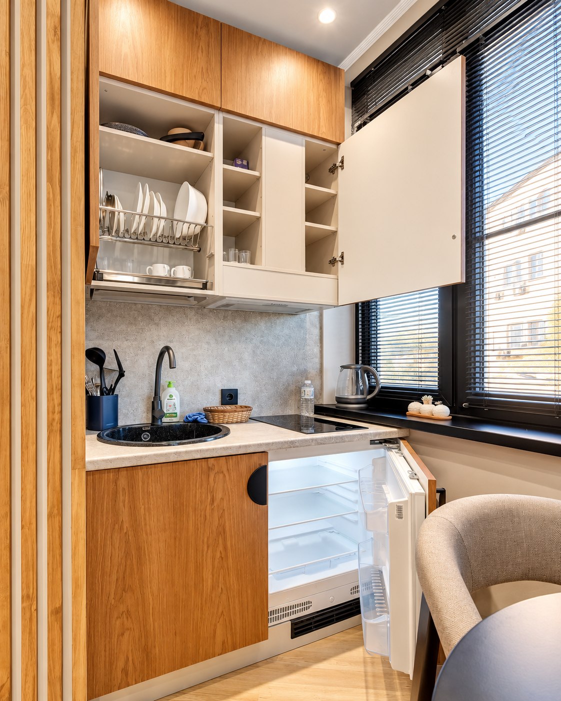 Мини-кухня студии 17,8 м² — Sochi Rent Apart, Сочи